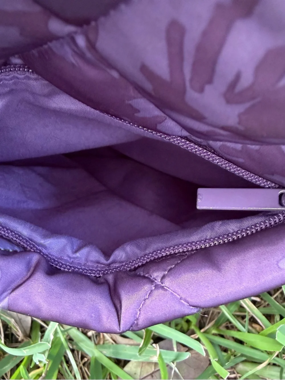 Vera Bradley Quilted Floral Crossbody in Dusty Purple